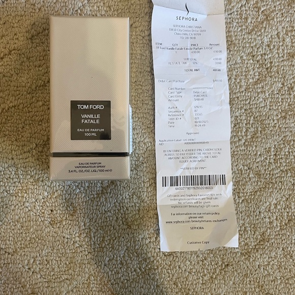 Tom Ford Other - Tom Ford Fragrance in Elegant Cream Box